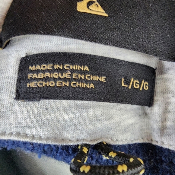 Quicksilver Cotton Wool Crewneck Pullover Sweater Speckled Yarn Navy Size Large - Picture 3 of 15